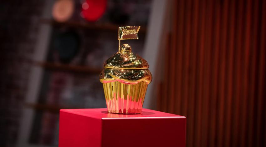 Der goldene Cupcake