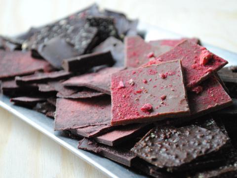 Tafeln und Bruchschokolade