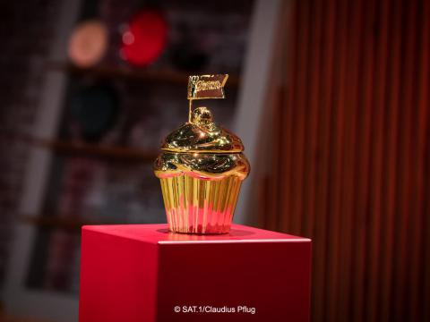 Der goldene Cupcake